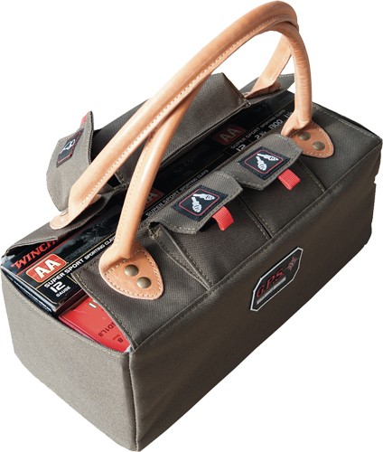 GPS SHOTGUN SHELL TOTE HOLDS - 6 12 GA. BOXES OLIVE GREEN