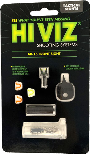 HIVIZ FRONT SIGHT FOR AR-15 - ALL TYPES RED/GREEN LITEPIPES - Image 2