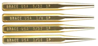 GRACE USA PUNCH SET - STARTER PUNCH SET OF 4 BRASS