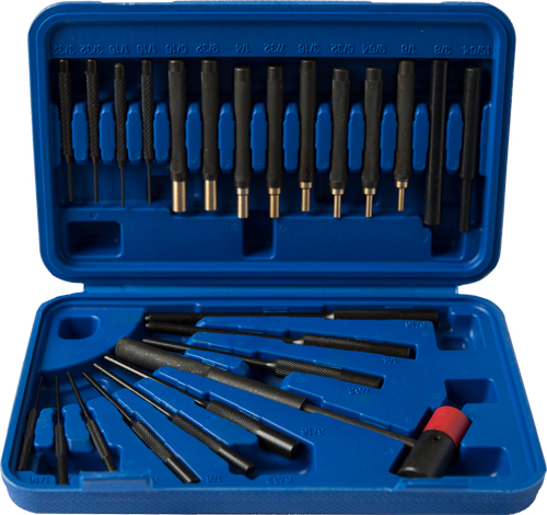 GUNMASTER PUNCH/HAMMER SET - 24 PC BRASS & STEEL PUNCH