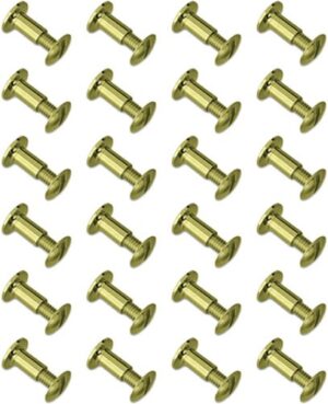 GROVTEC BRASS CHICAGO SCREWS - 24-PACK