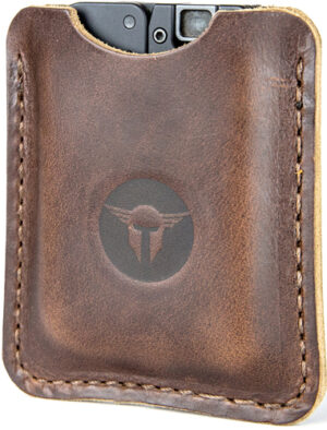 TRAILBLAZER LIFECARD LEATHER - SLEEVE DARK BROWN