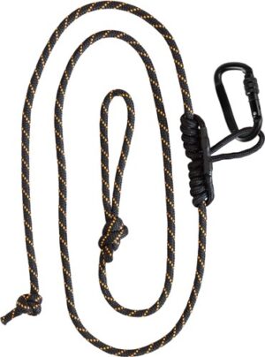 MUDDY SAFETY HARNESS LINEMAN'S - ROPE W/CARABINER & PRUSIK KNOT