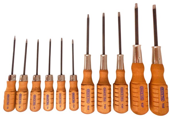 GRACE USA SCREWDRIVER SET - TORX HEAD SET OF 11