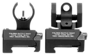 TROY BATTLESIGHT SET MICRO - HK STYLE FOLDING BLACK