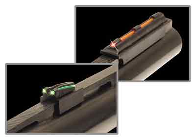 TRUGLO SIGHT SET GOBBLE-DOT - SNAP ON FOR 3/8" RIB RED/GRN