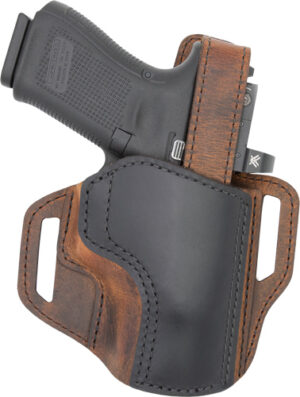 VERSACARRY TROOPER HOLSTER OWB - THUMB BREAK SIZE 3 BROWN/BLACK