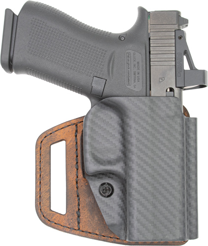 VERSACARRY VSLIDE HOLSTER OWB - HYBRID S&W SHIELD EZ POLY/BRWN