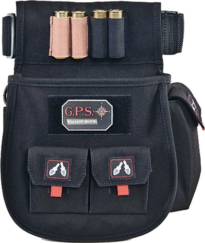 GPS DELUXE SHELL POUCH - W/ TWIN POUCHES & WEB BELT BLK