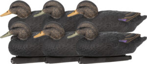 ZINK FLOATER DECOYS BLACK DUCK - 6 PACK