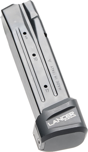 LANCER EXTENDED BASEPAD PLUS - 5RDS BLACK FOR SIG P320